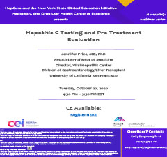HepCure and CEI co-sponsored Webinar: Hepatitis C Testing and Pre-Treatment Evaluation